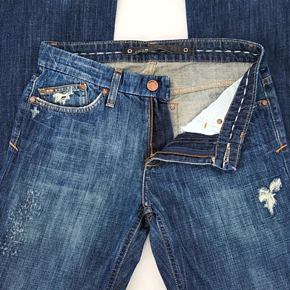 Joe's Jeans Rocker Distressed Bootcut Jeans Size 29 - Picture 9 of 14